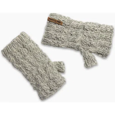 Turtle Fur Mika Wool Fingerless Mittens In Multi