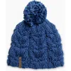 Turtle Fur Millie Wool Pom Beanie In Blue