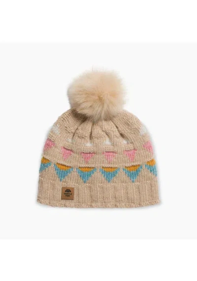 Turtle Fur Moonglade Pom Beanie In Brown