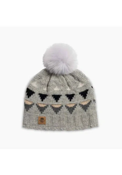 Turtle Fur Moonglade Pom Beanie In Gray
