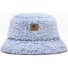 Turtle Fur Stomp Fleece Bucket Hat In Blue