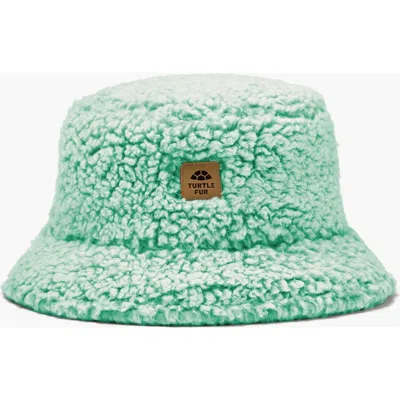 Turtle Fur Stomp Fleece Bucket Hat In Green