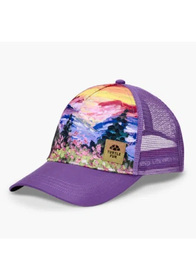 Turtle Fur Trail Blazer Trucker Hat In Sunset Hues