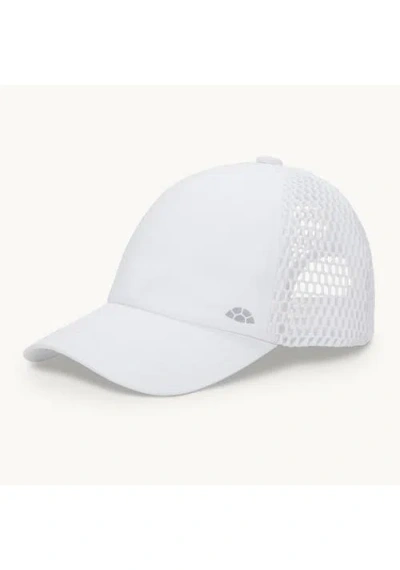 Turtle Fur Trekker Trucker Hat In White