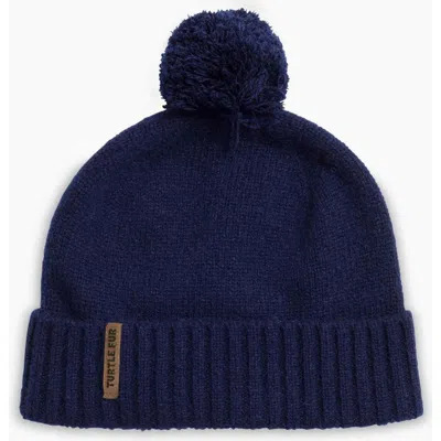 Turtle Fur Wool Tula Pom Beanie In Blue