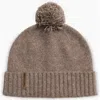Turtle Fur Wool Tula Pom Beanie In Brown