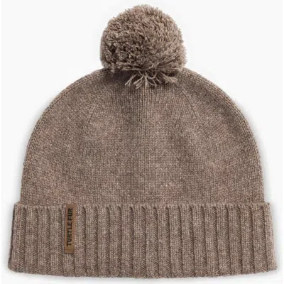 Turtle Fur Wool Tula Pom Beanie In Brown