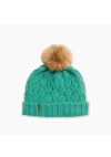 Turtle Fur Yak Wool Mara Pom Beanie In Green