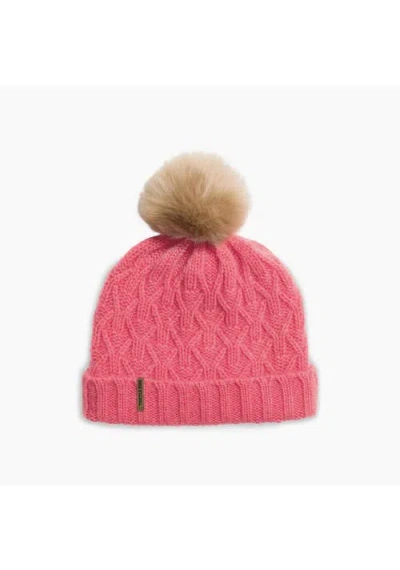 Turtle Fur Yak Wool Mara Pom Beanie In Orange