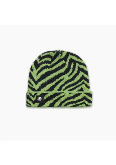 Turtle Fur Zebralicious Winter Hat In Green