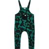 Turtledove London Kids Organic Cotton Abstract Swirl Print Jumpsuit In Green