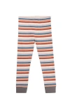 Turtledove London Kids Organic Cotton Retro Stripe Print Leggings In Multi