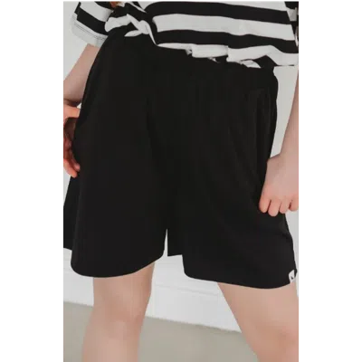 Turtledove London Organic Cotton Audrey Shorts In Black