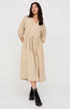Turtledove London Organic Cotton Belle Dress In Neutral