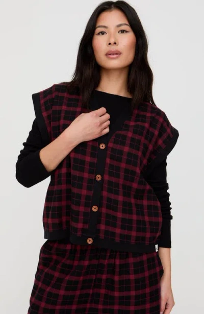 Turtledove London Organic Cotton Blythe Sleeveless Top In Red