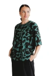 Turtledove London Organic Cotton Elsie Oversized T-shirt In Green