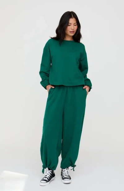 Turtledove London Organic Cotton Kit Trouser In Green