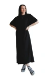 Turtledove London Organic Cotton Ruby Maxi Dress In Black