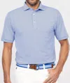 Turtleson Carter Stripe Men's Polo Shirt In Marine In Blue