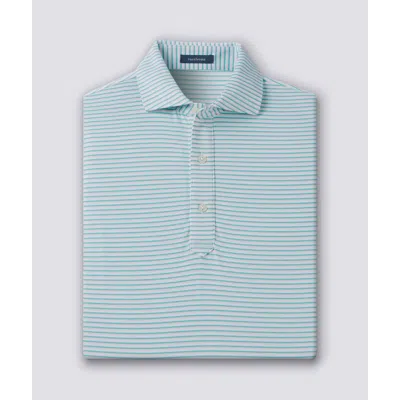 Turtleson Dean Stripe Performance Polo In Blue