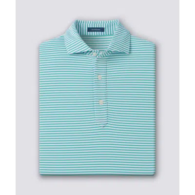 Turtleson Dean Stripe Performance Polo In Blue