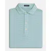 Turtleson Dean Stripe Performance Polo In Green