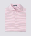 Turtleson Dylan Stripe Performance Polo In Pink