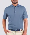 Turtleson Edward Short Sleeve Stripe Polo In Admiral/luxe Blue In Multi