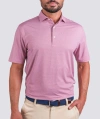 Turtleson Flint Performance Polo In Pink
