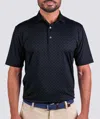 Turtleson Jack Performance Polo Shirt In Admiral/truffle In Multi