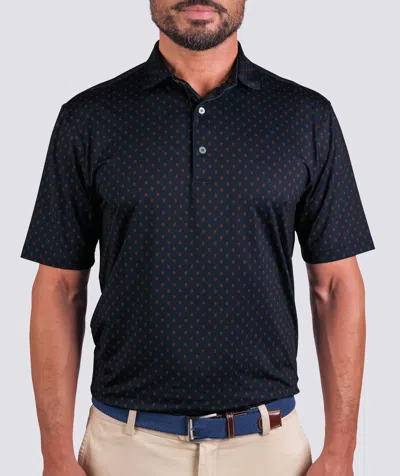Turtleson Jack Performance Polo Shirt In Admiral/truffle In Multi