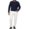 Turtleson Long-sleeves Sutton Sweater In Navy/oatmeal In Multi