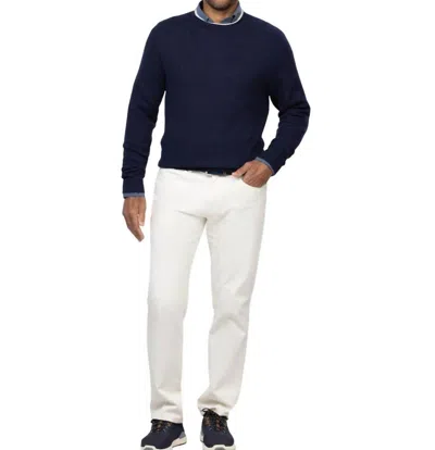 Turtleson Long-sleeves Sutton Sweater In Navy/oatmeal In Multi
