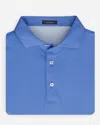 Turtleson Norman Mini Dot Performance Polo In Blue/coral In Blue