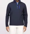 Turtleson Riggs Water Resistant 1/4 Zip Pullover - Navy In Blue