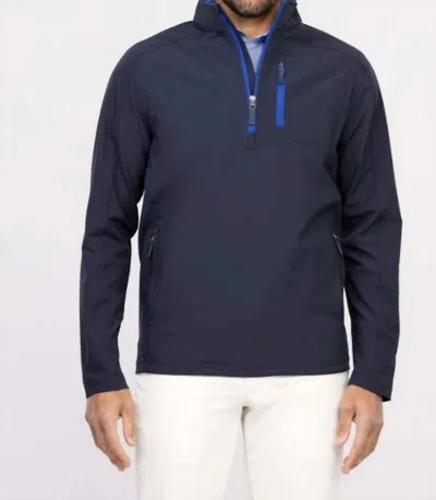 Turtleson Riggs Water Resistant 1/4 Zip Pullover - Navy In Blue