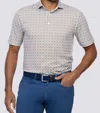 Turtleson Stogie Performance Polo In White/coconut In Multi