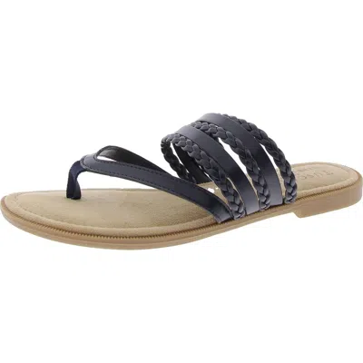 Tuscany By Easy Street® Anji Womens Braided Man Made Strappy Sandals In Blue