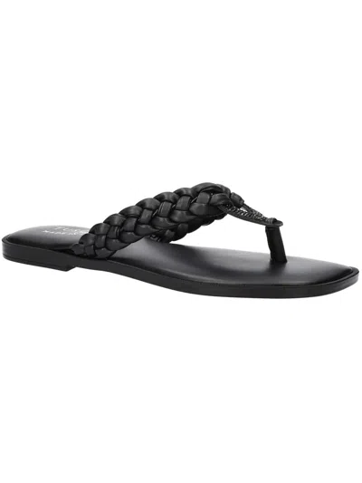 Tuscany By Easy Street® Coletta Womens Leather Thong Sandals In Black