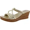 Tuscany By Easy Street® Womens Jeweled Slide Sandals In Champagne