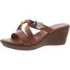 Tuscany By Easy Street® Womens Strappy Man Made Slide Sandals
