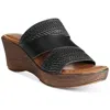 Tuscany By Easy Street® Womens Woven Man Made Wedge Sandals In Black