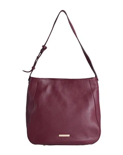 Tuscany Leather Woman Shoulder Bag Burgundy Size - Soft Leather In Red