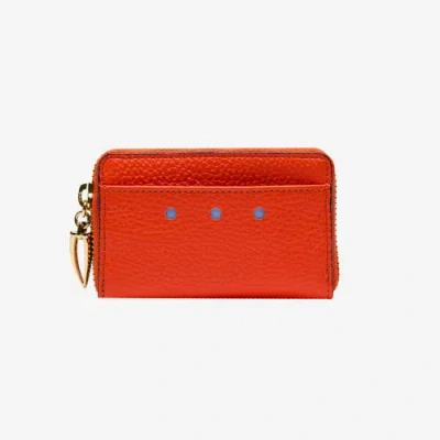 Tusk Ascot Coin And Card Case In Orange
