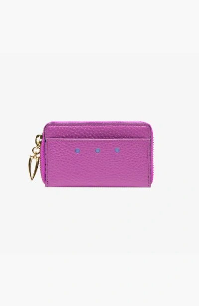 Tusk Ascot Coin And Card Case In Purple