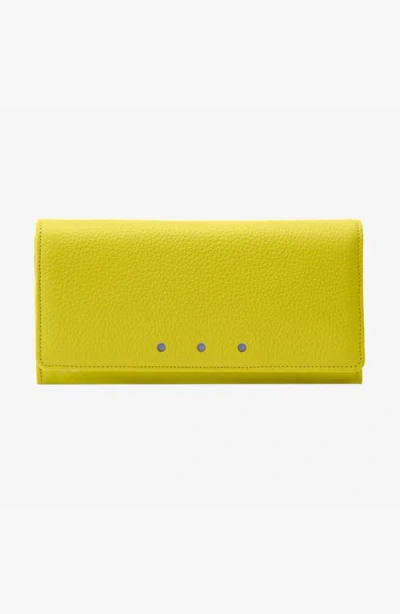 Tusk Ascot Flap Over Wallet In Green