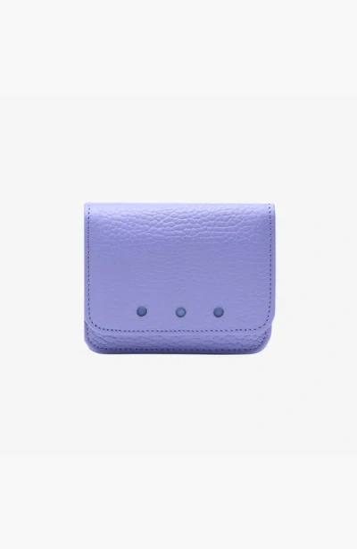 Tusk Ascot Flapover Card Case In Purple