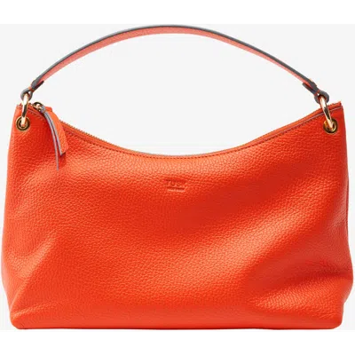 Tusk Ascot Indu Top Zip Hobo Bag In Orange