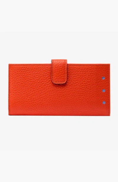 Tusk Ascot Long Slim Wallet In Orange