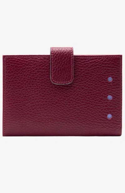Tusk Ascot Slim Wallet In Burgundy